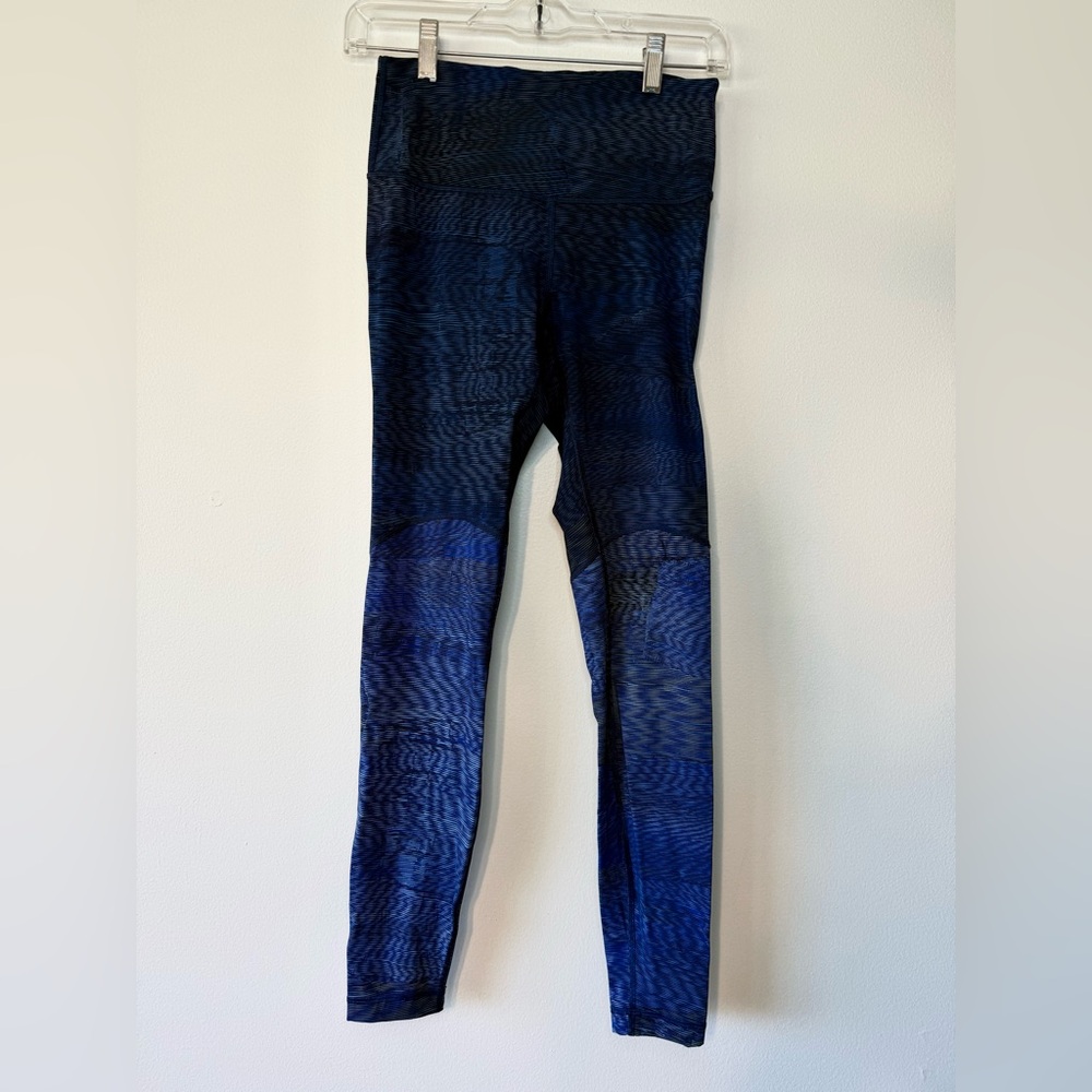 lululemon Blue Striped Leggings